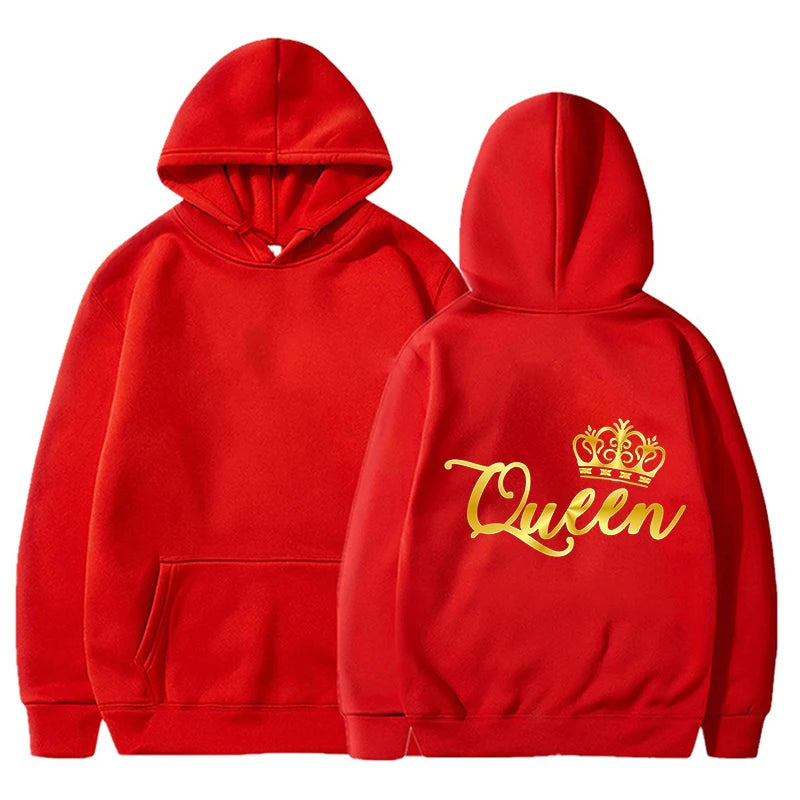 Gold King and Queen Hoodies