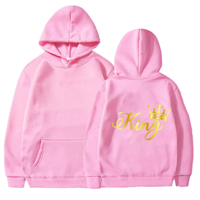 Gold King and Queen Hoodies