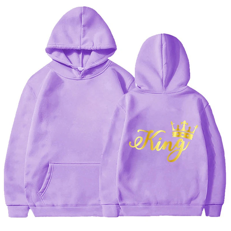 Gold King and Queen Hoodies