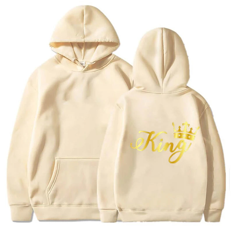 Gold King and Queen Hoodies