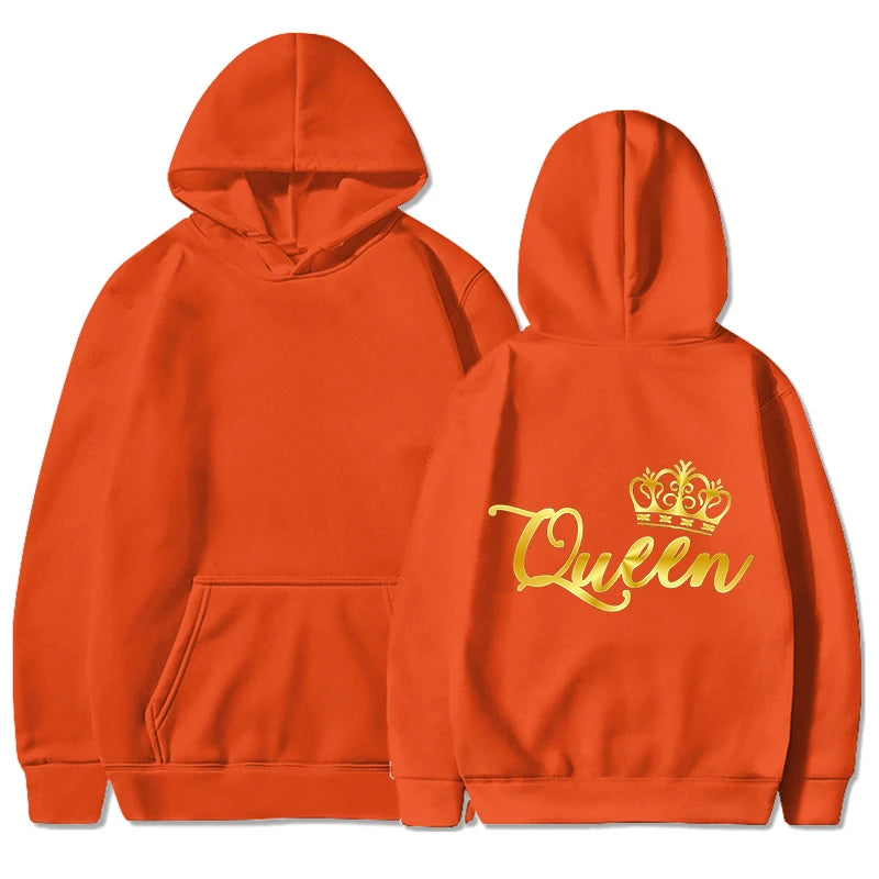 Gold King and Queen Hoodies