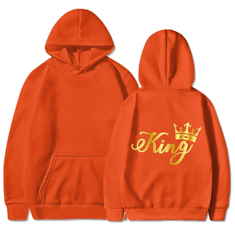 Gold King and Queen Hoodies