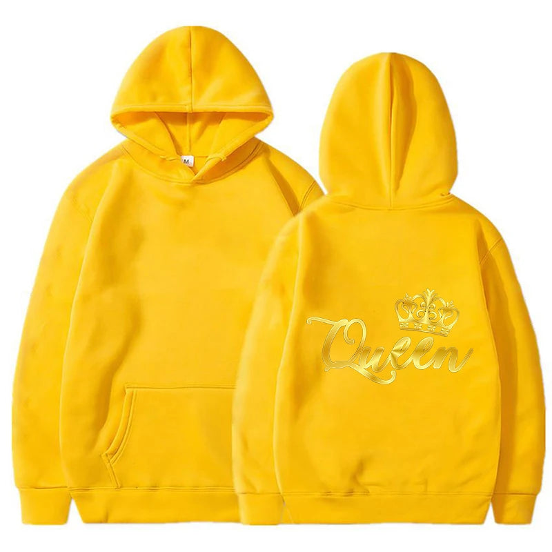 Gold King and Queen Hoodies