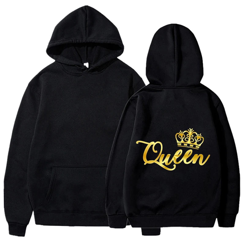 Gold King and Queen Hoodies