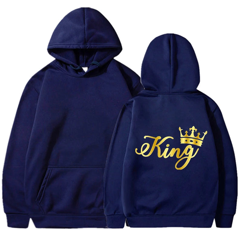 Gold King and Queen Hoodies