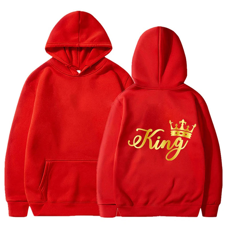 Gold King and Queen Hoodies