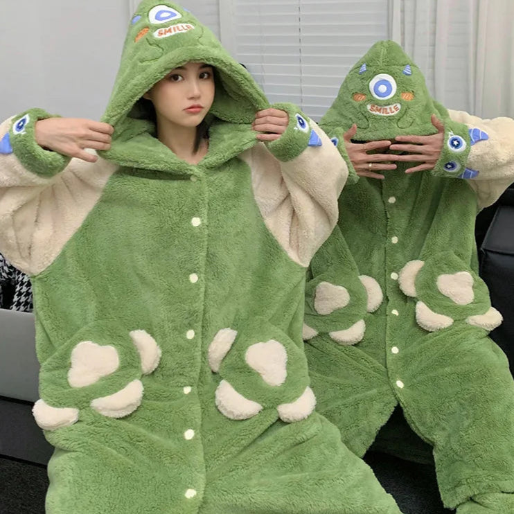 Green Alien Couple Onesies