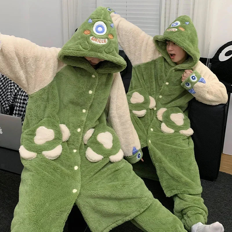 Green Alien Couple Onesies