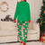 Green Christmas Pajamas Couples