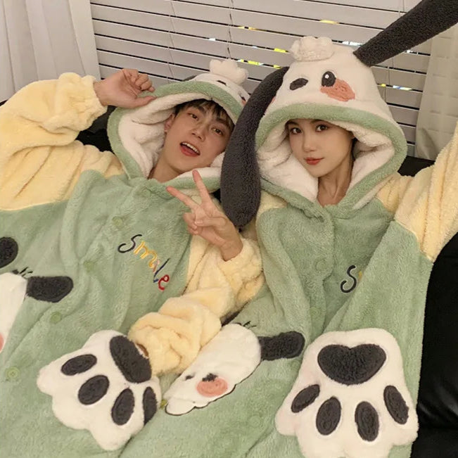 Green Cute Couple Onesies
