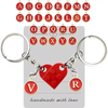 Half Heart Keychain for Couples