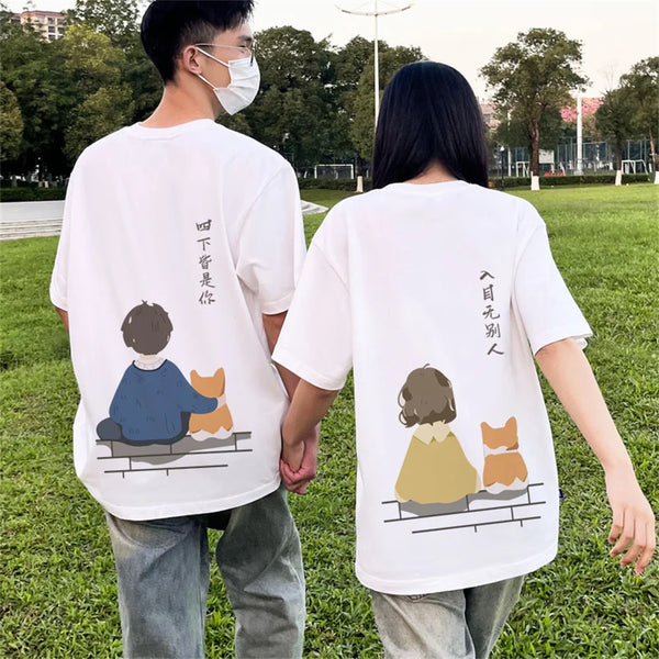 Harajuku Cute Couple Shirts | My Couple Goal