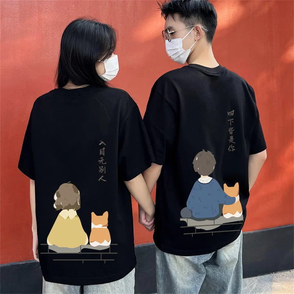 Harajuku Cute Couple Shirts | My Couple Goal