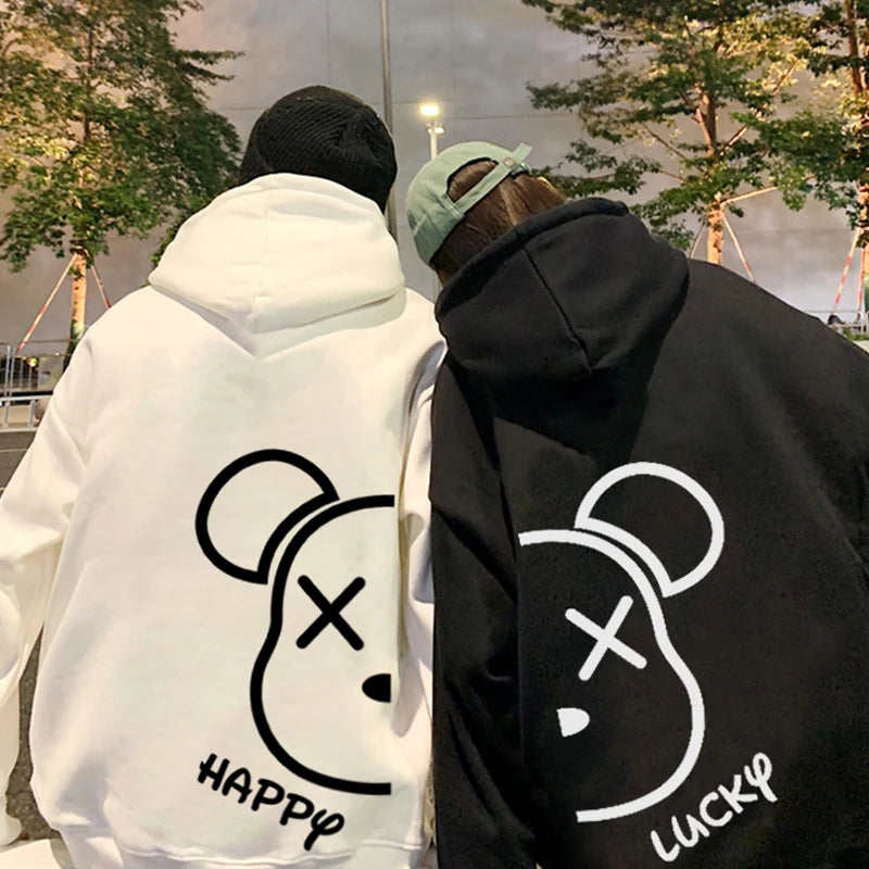 Harajuku Cute Matching Hoodies for Couples