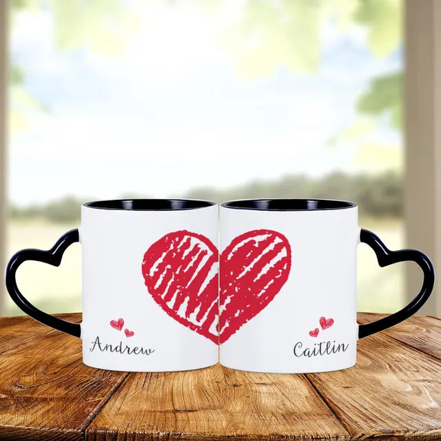 Heart Coffee Mug with Name