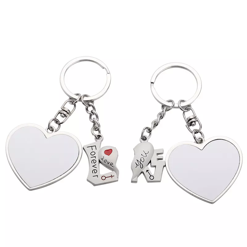 Heart Couple Keychain