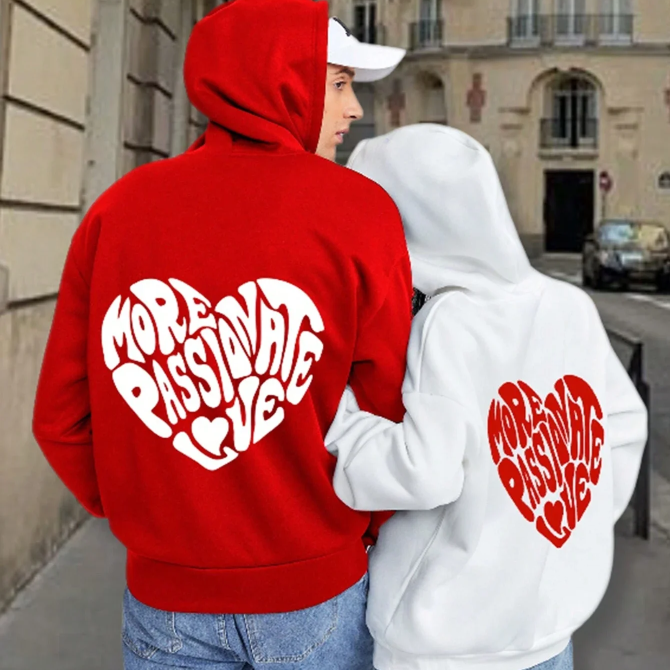 Heart Cute Couples Hoodies