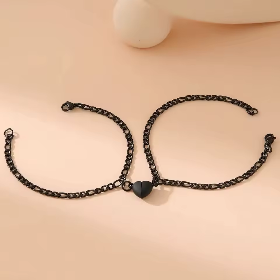 Heart Magnetic Bracelets for Couples