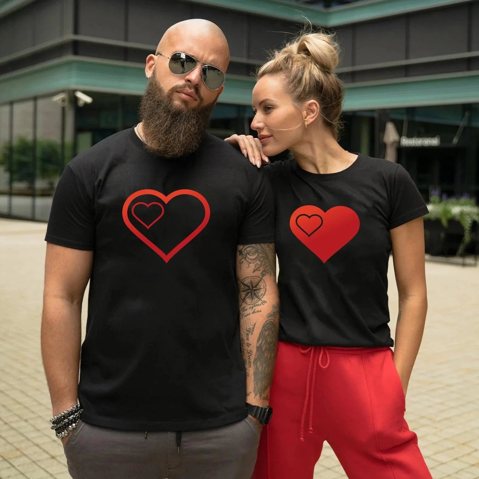 Heart Matching Couple Shirts