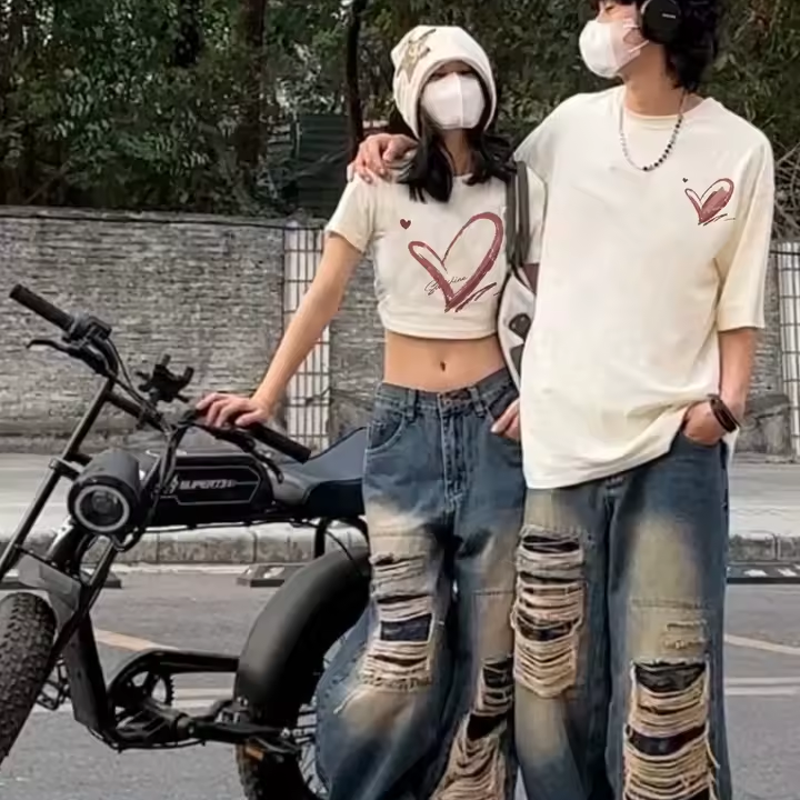 Heart Matching Shirts for Couples