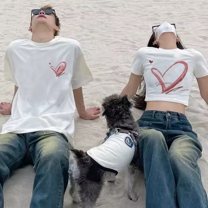 Heart Matching Shirts for Couples