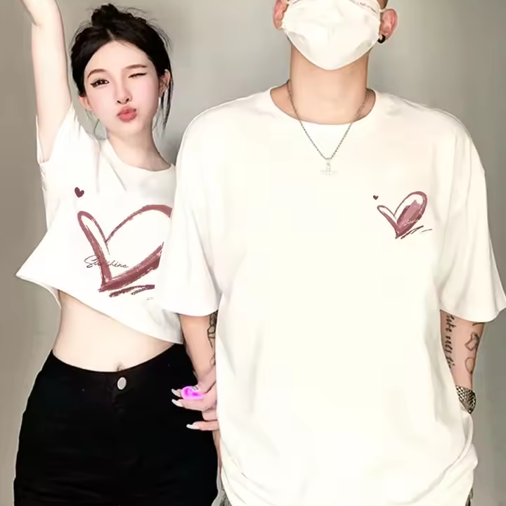 Heart Matching Shirts for Couples