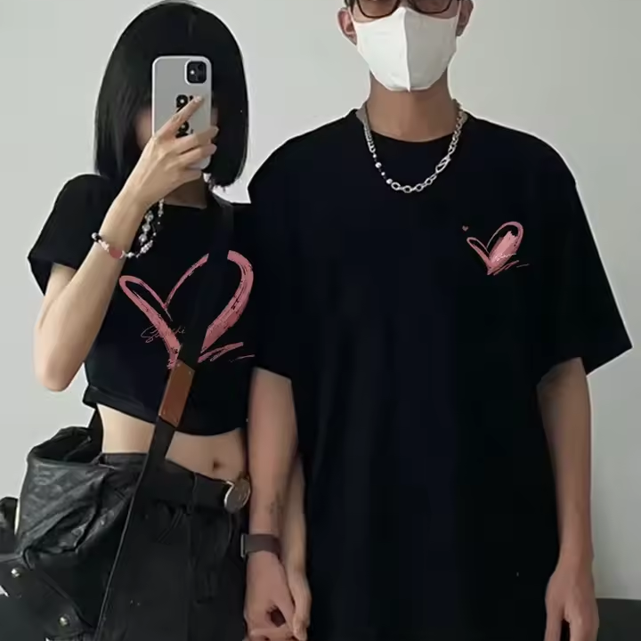 Heart Matching Shirts for Couples