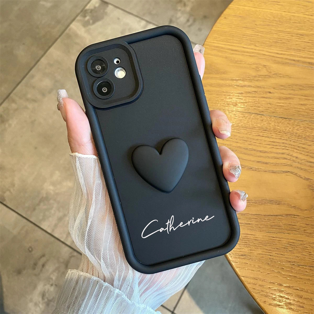 Heart Phone Case with Name