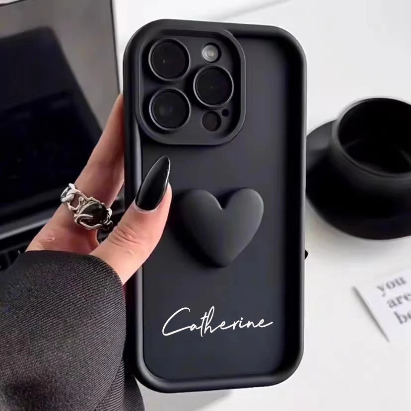 Heart Phone Case with Name