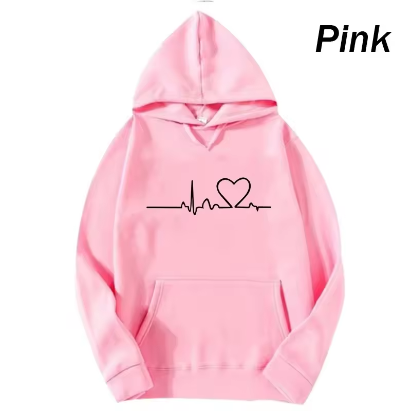 Heartbeat Hoodies for Couples