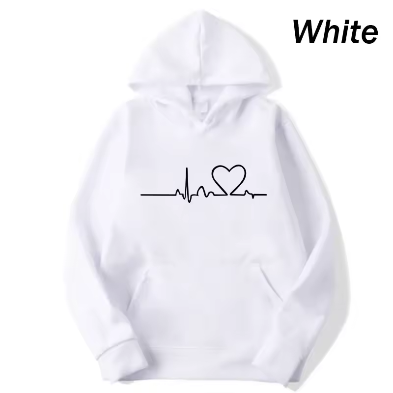 Heartbeat Hoodies for Couples
