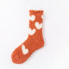 Heart matching fuzzy socks for couples