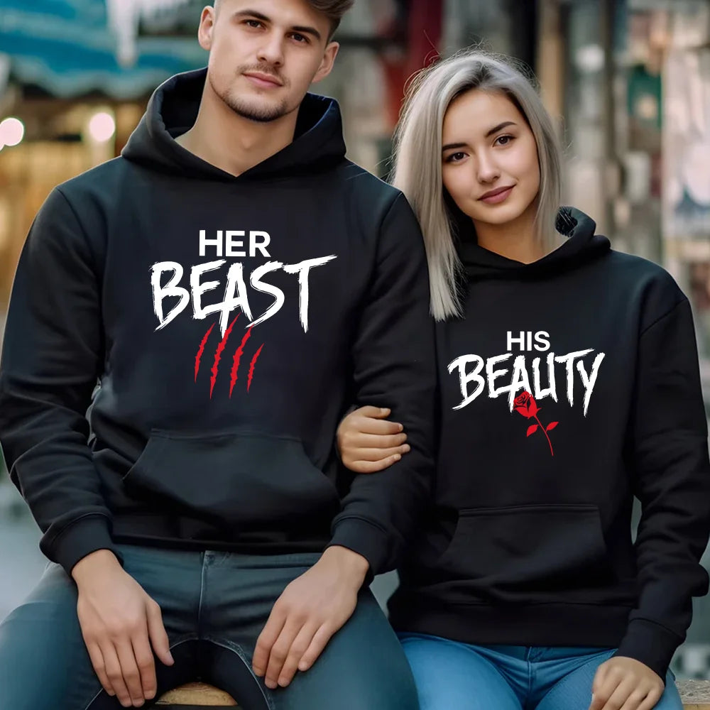Her Beast His Beauty Hoodies