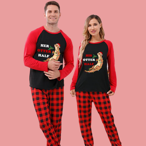 His and Hers Matching Christmas Pajamas My Couple Goal