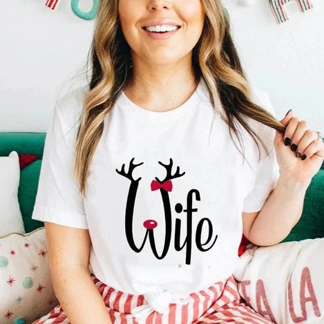 Hubby Wife Christmas Shirt