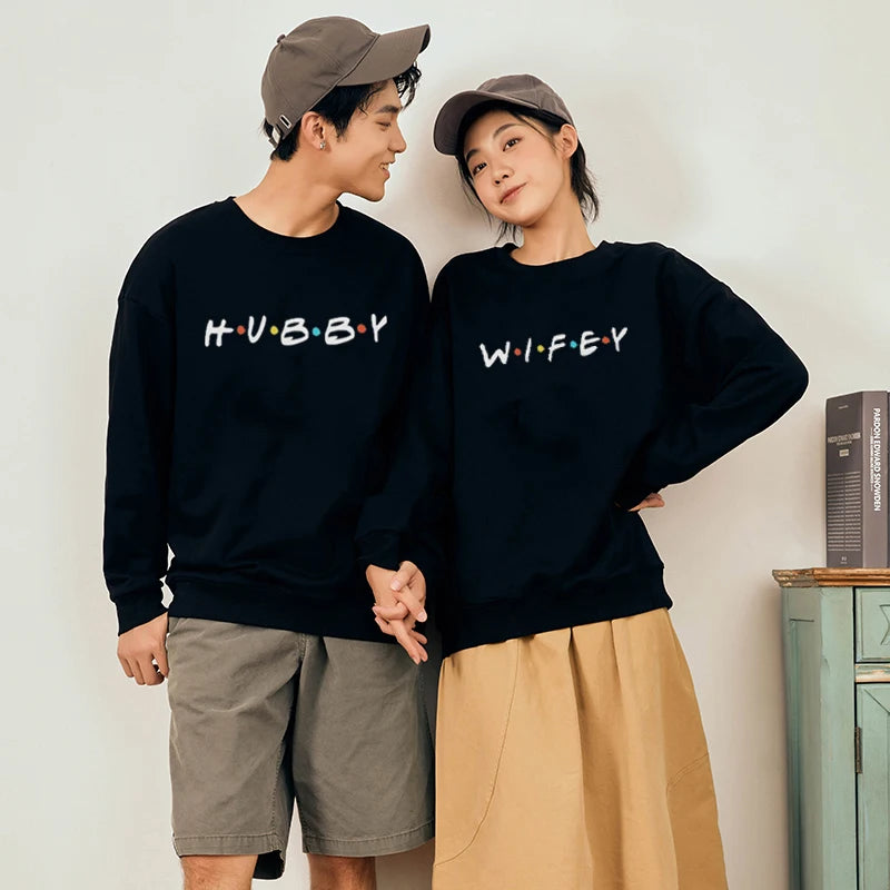 Hubby Wifey Couple Sweatshirts