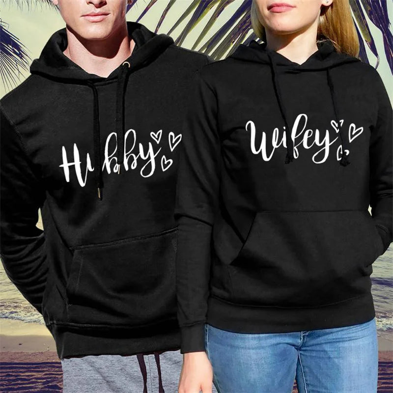 Hubby Wifey Matching Hoodies