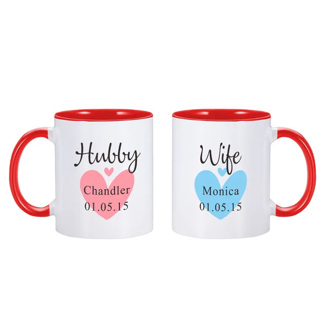 Hubby and Wife Mugs