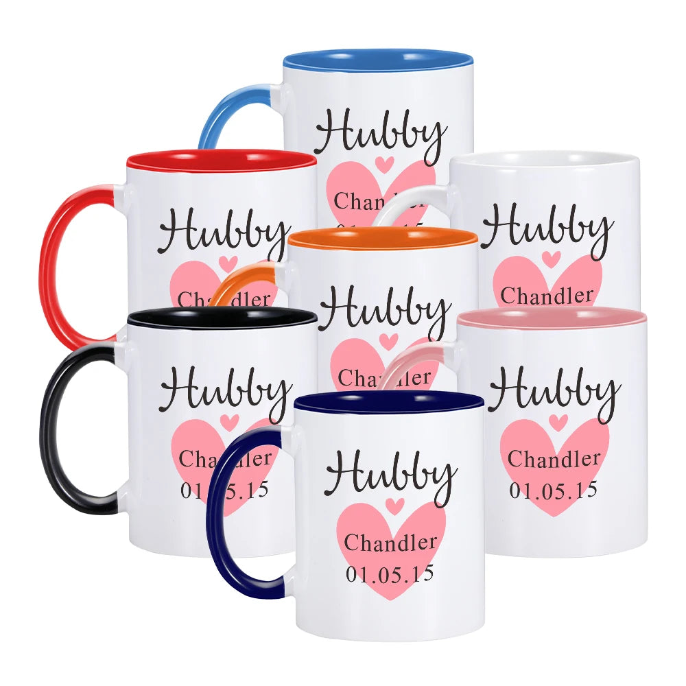 Hubby and Wife Mugs