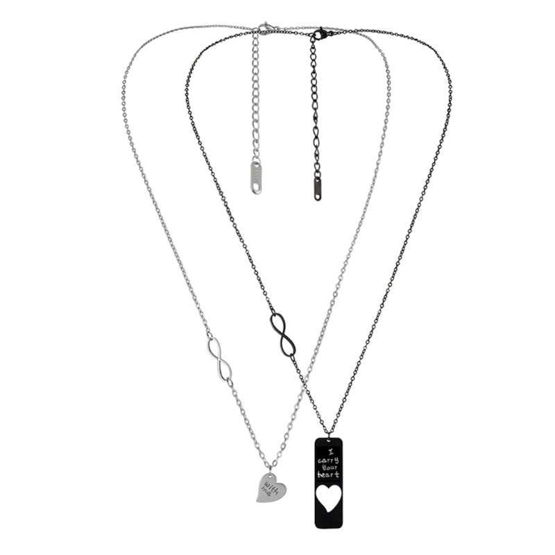 I Carry your Heart Couple Necklace