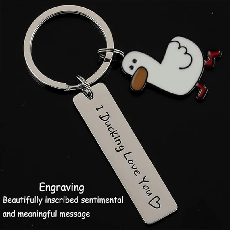 I Ducking Love You Keychain