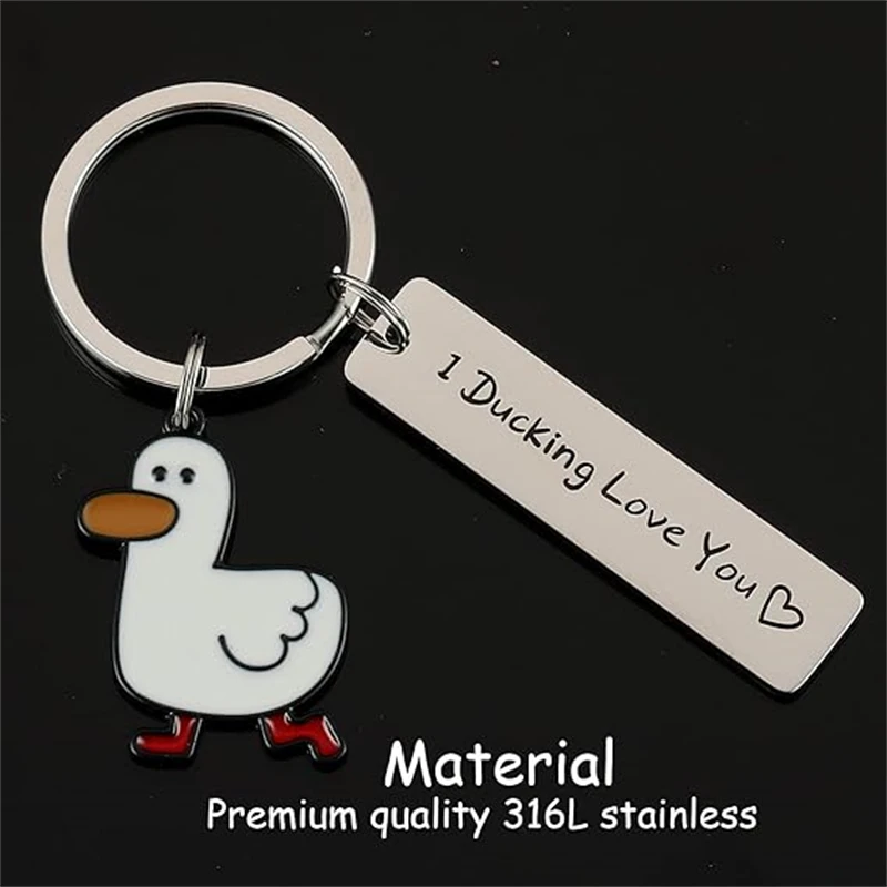 I Ducking Love You Keychain
