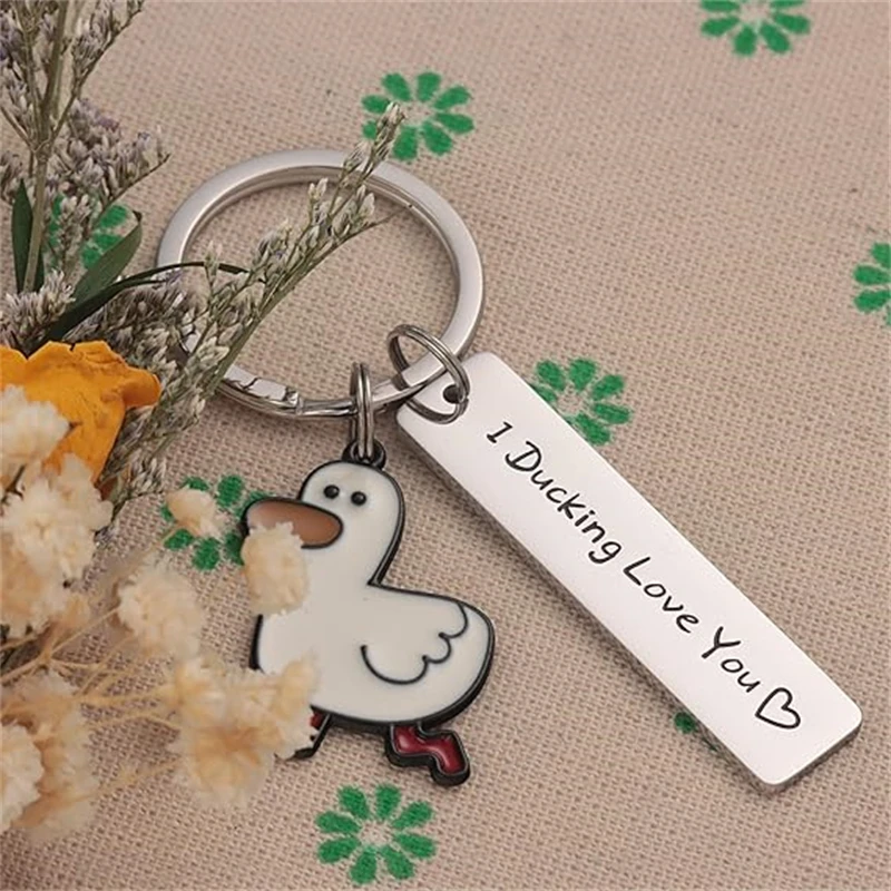 I Ducking Love You Keychain