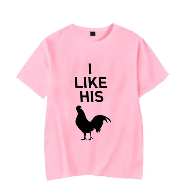 I Like His Rooster I Like Her Cat Couples T-Shirt I Like His Rooster I Like Her Cat Couples T-Shirt