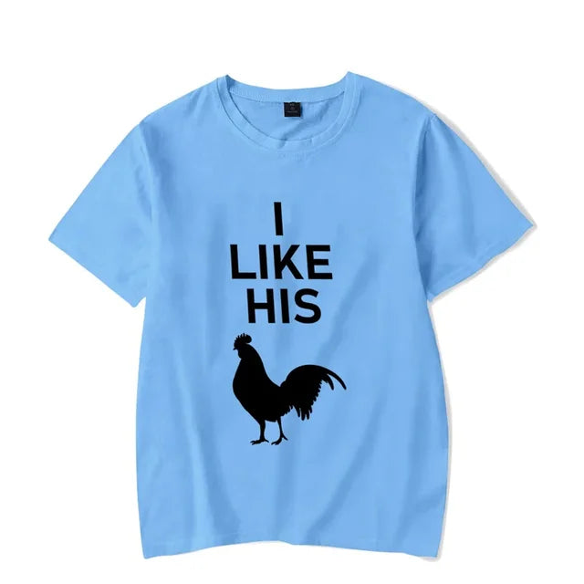 I Like His Rooster T-Shirt Funny Couple Shirt For Girlfriend I Like His Rooster T-Shirt Funny Couple Shirt For Girlfriend