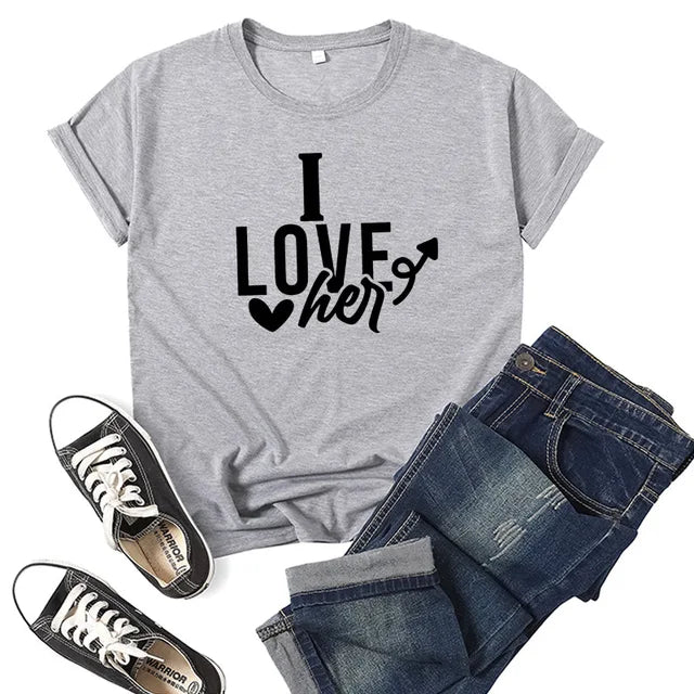 I Love Her I Love Him Shirts