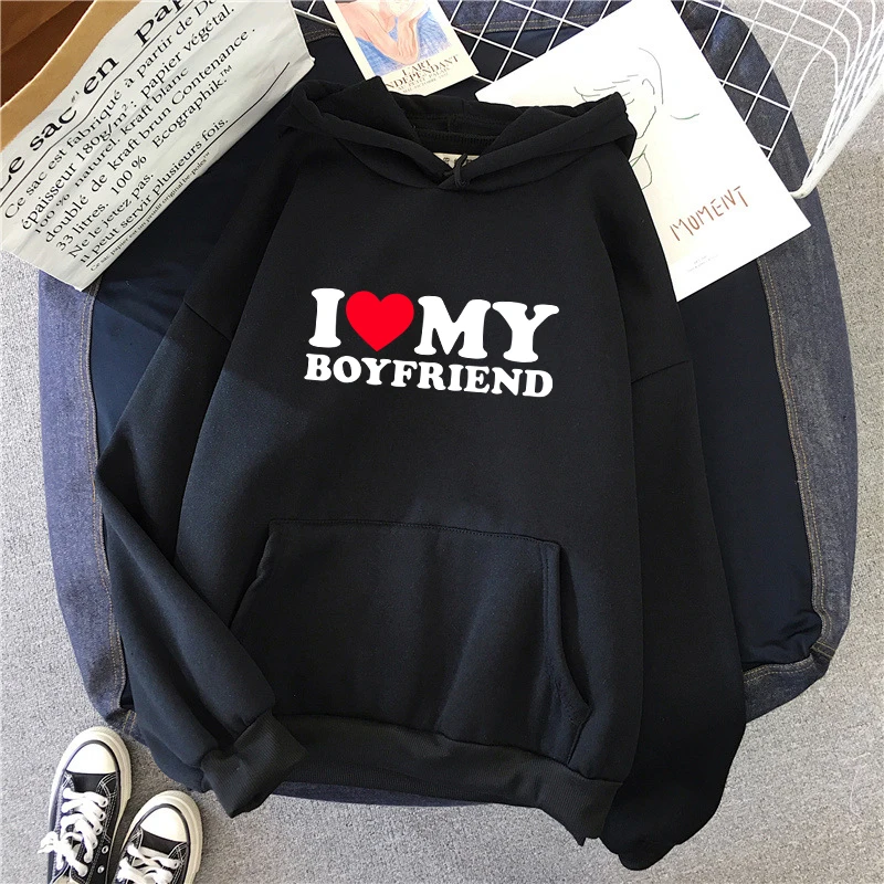 I Love My Boyfriend and Girlfriend Hoodie