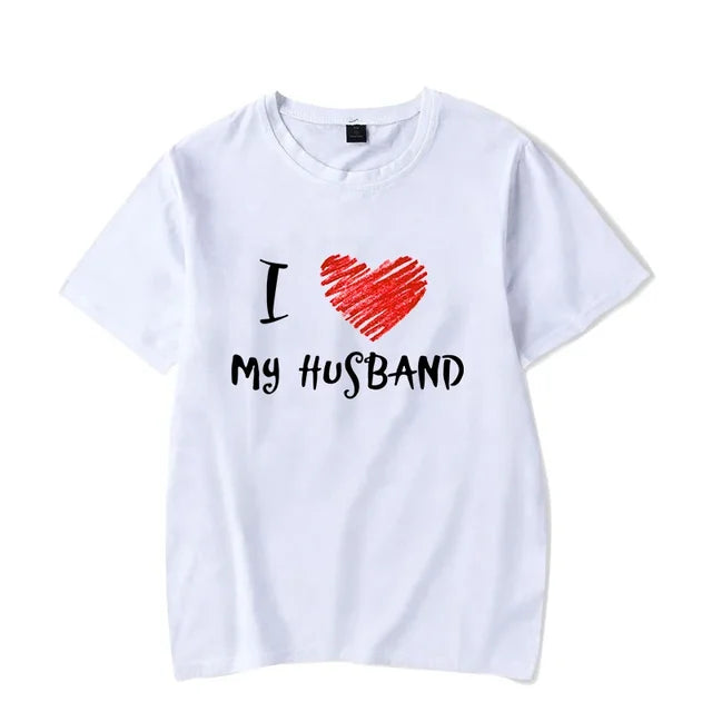 hubby wife t shirts