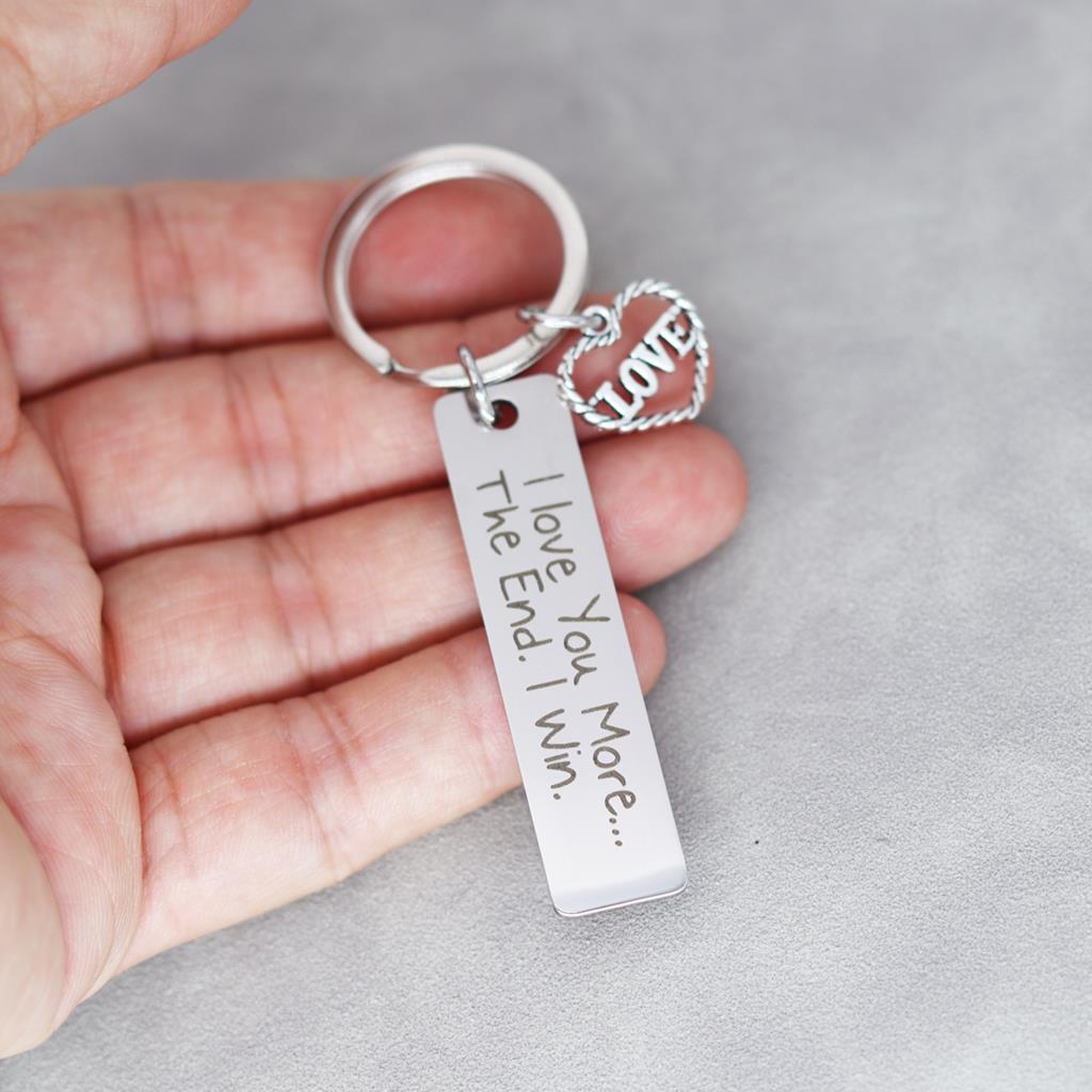 I Love You More Keychain