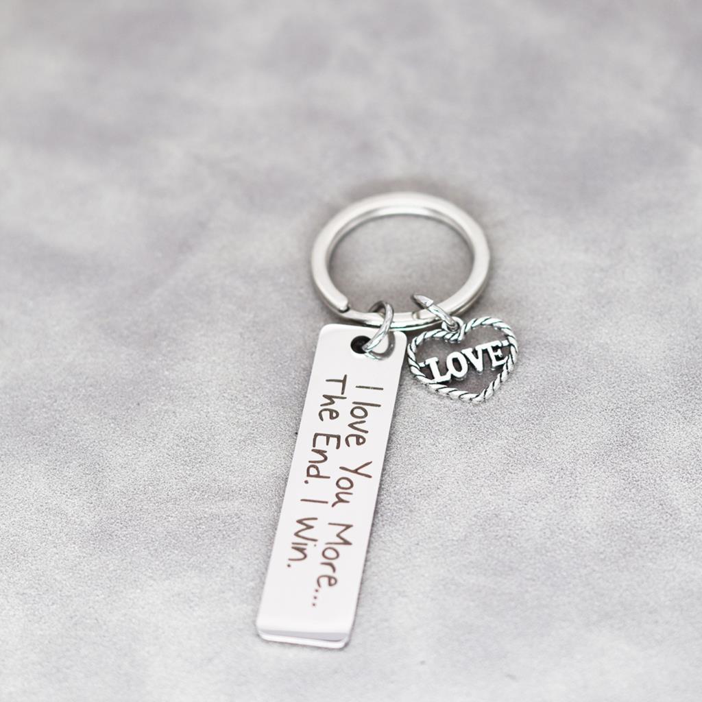 I Love You More Keychain